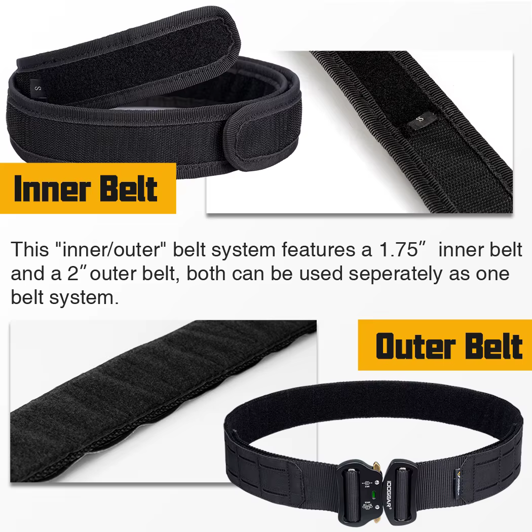 IDOGEAR ceinture tactique de 2 pouces