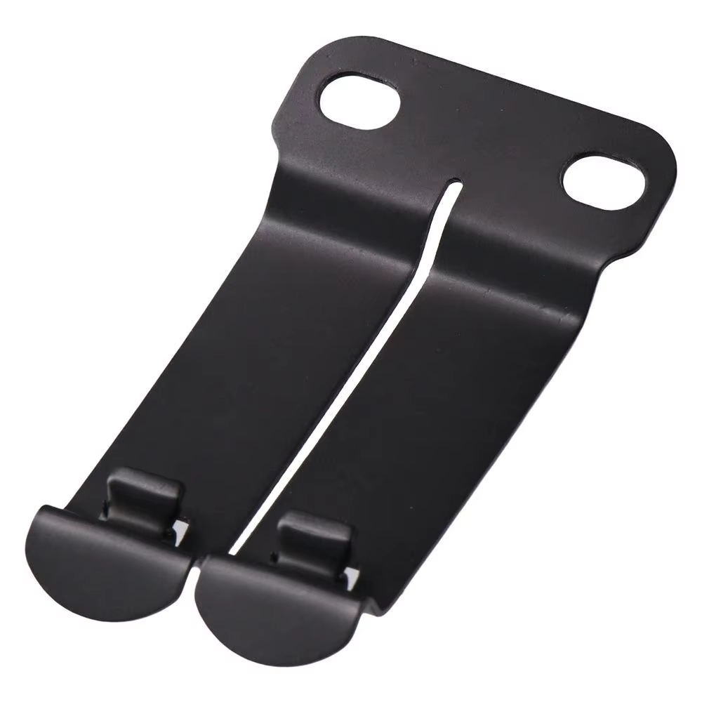 Réinitialisation de ceinture en métal de haute qualité, clip de fixation de rêve noir, clip monobloc avec vis, pince de gaine pratique, matériel de montage en métal