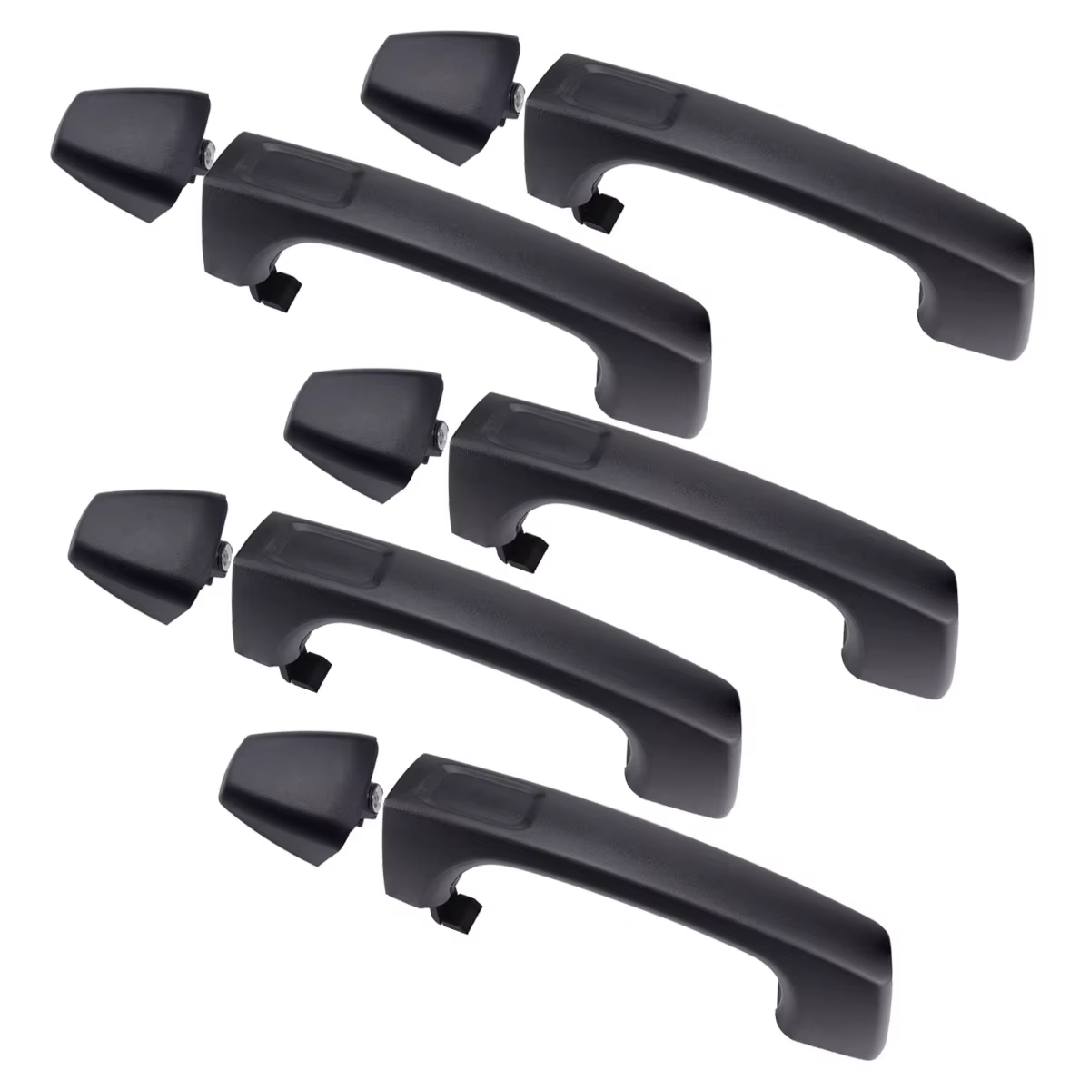 Lot de 5 poignées de porte noires pour Hummer H3 H3T 2006 – 2010, bouton de porte extérieure avant et arrière 15296933 15794314 25957909 25957911 83403