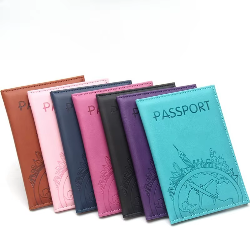 Porte-passeport en cuir