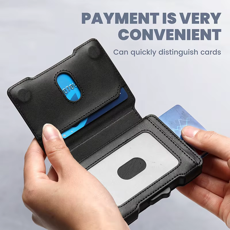 Portefeuille minimaliste pour hommes avec pince à billets