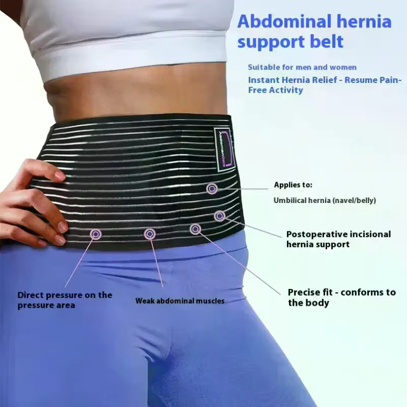 Ceinture de soutien pour hernie ombilicale pour hommes et femmes, attelle abdominale avec coussinet de soutien pour hernie, aide à soulager la douleur