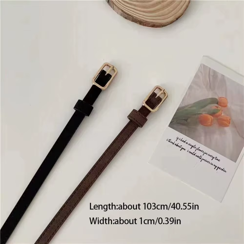 Ceinture en cuir PU pour femme