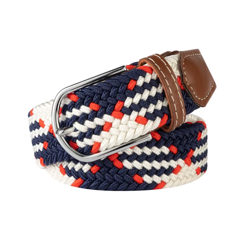 Bleu noir femme décontracté tricoté boucle ardillon hommes ceinture tissé toile élastique extensible tressé Stretch ceintures femmes jean 60 couleurs