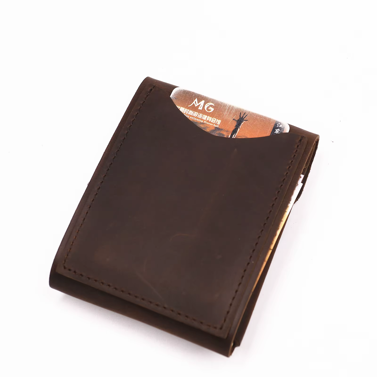 Portefeuille en cuir véritable pour hommes