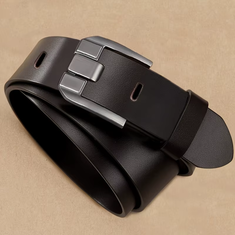 Ceinture à boucle ardillon en alliage personnalisée pour hommes