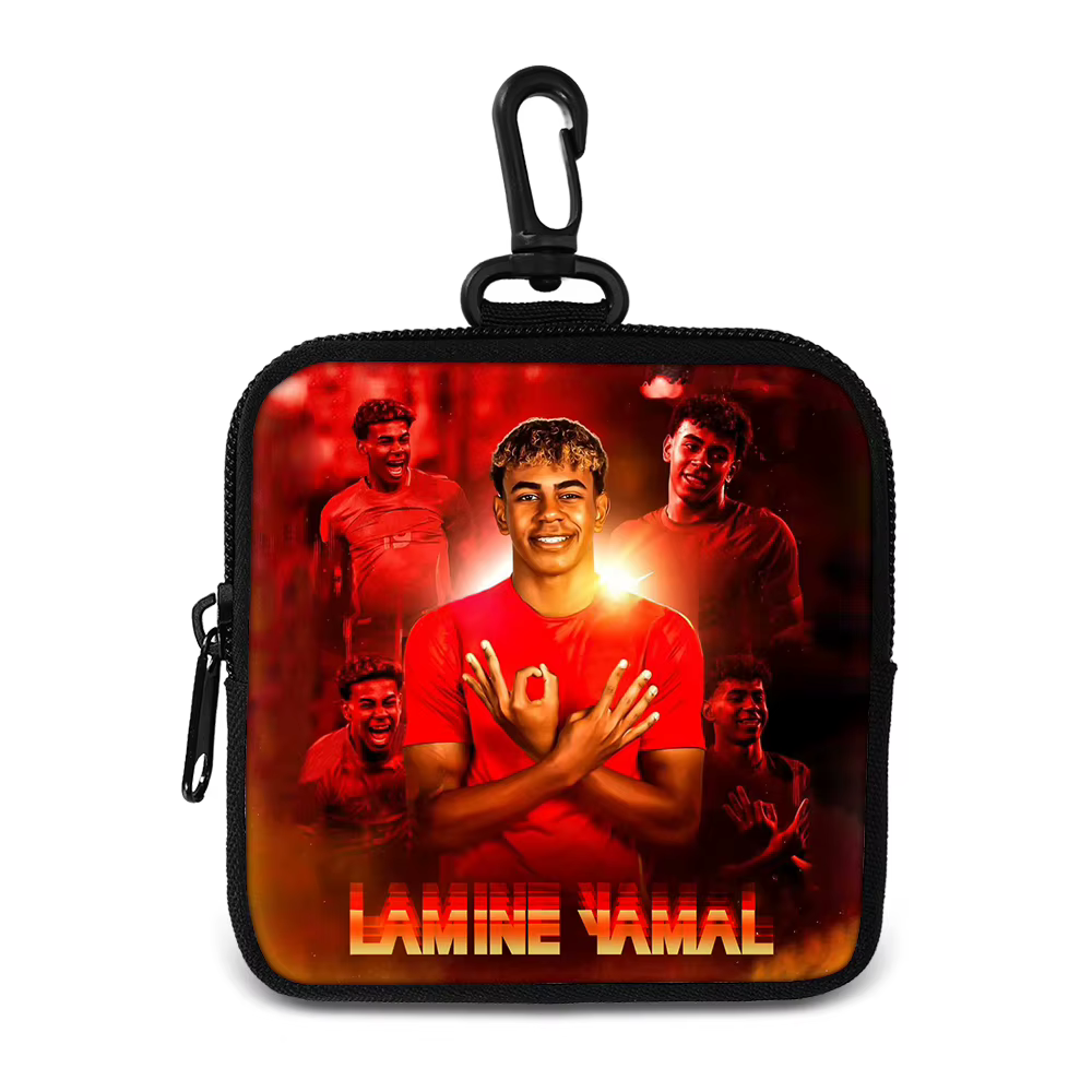 Porte-monnaie L-Lamin Yamal avec porte-clés