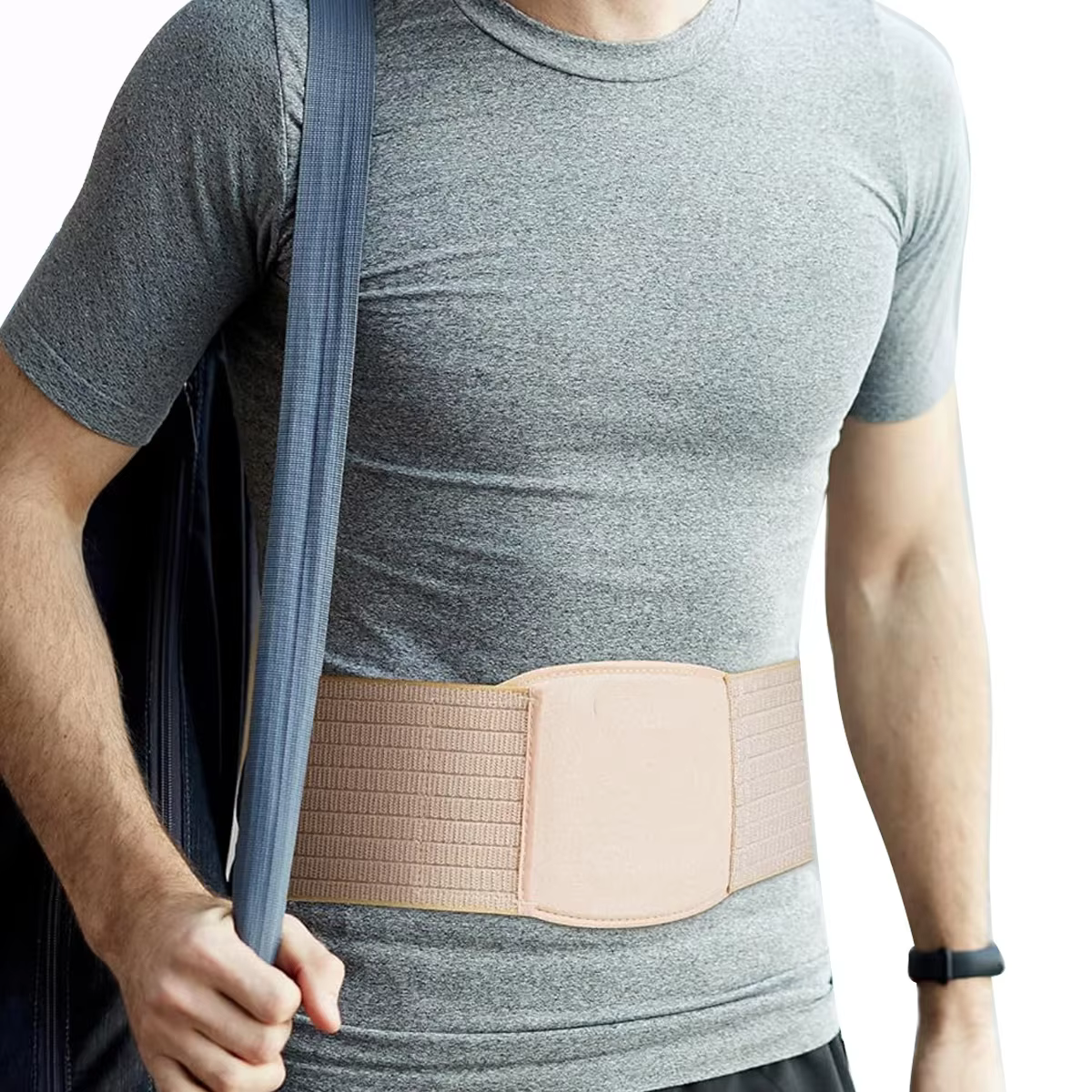 Ceinture pour hernie ombilicale, attelle de soutien abdominal avec coussinet de compression, pour hernies ombilicales, ventrales, épigastriques et incisives