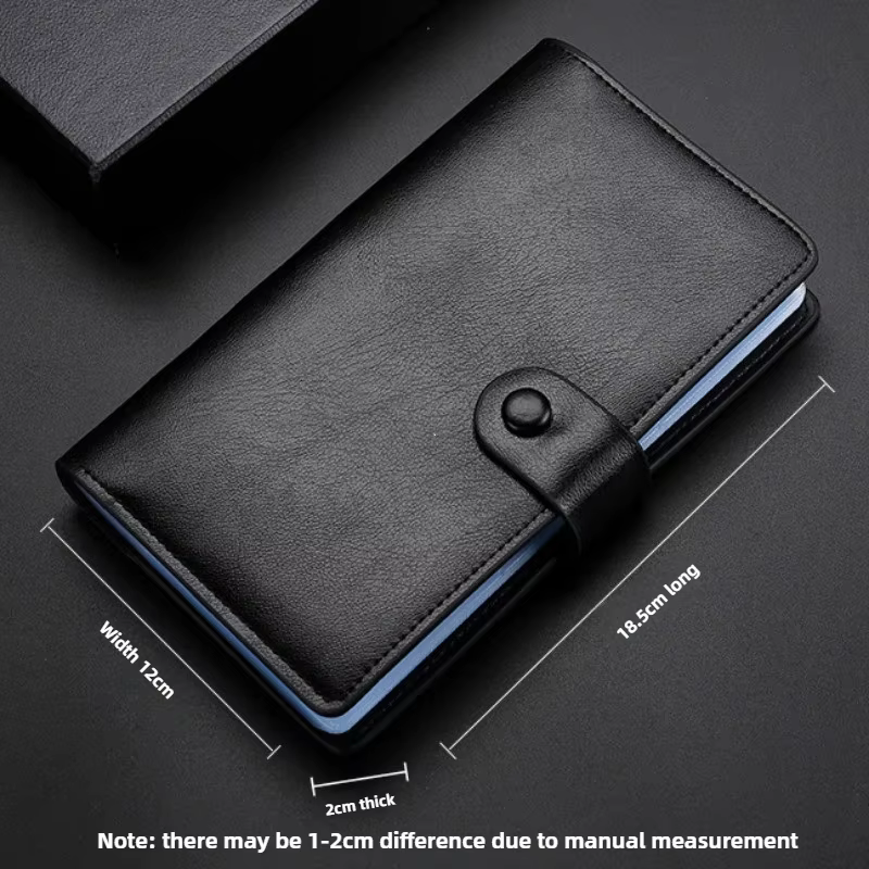 Porte-cartes en cuir de très grande capacité pour hommes