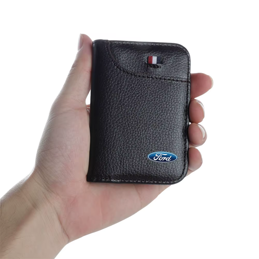 Porte-carte d'identité et permis de conduire portable pour voiture
