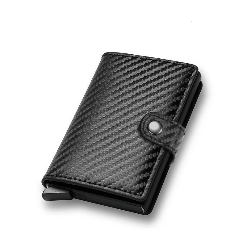 Portefeuille porte-carte de crédit en Fiber de carbone pour hommes