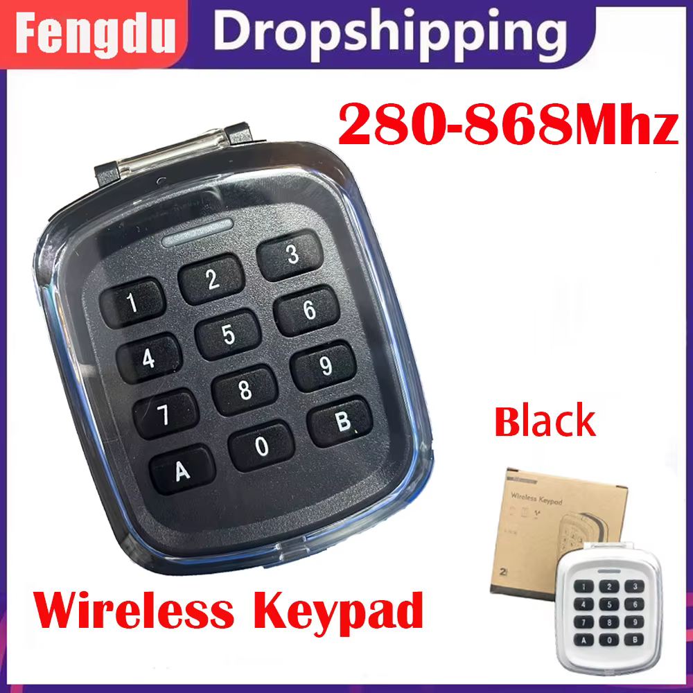 Multi-fréquence 280-868MHz 280-868MHz porte de Garage clé sans fil clavier Code télécommande ouvre-porte