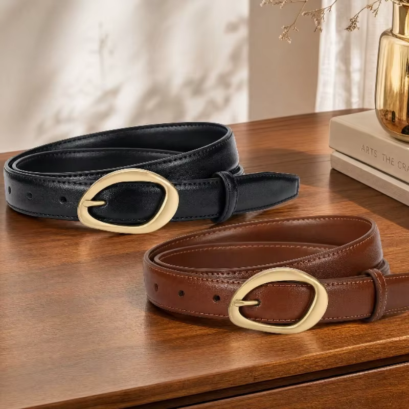 Nouvelle ceinture pour femme à boucle ardillon