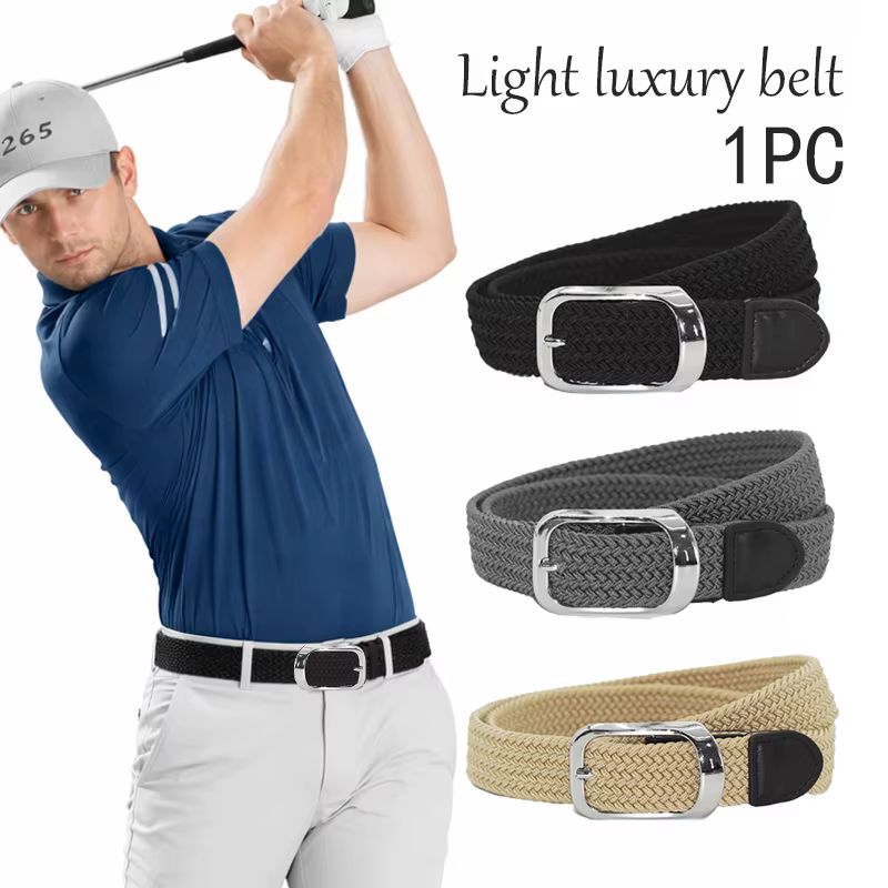 Ceinture tissée élastique pour hommes