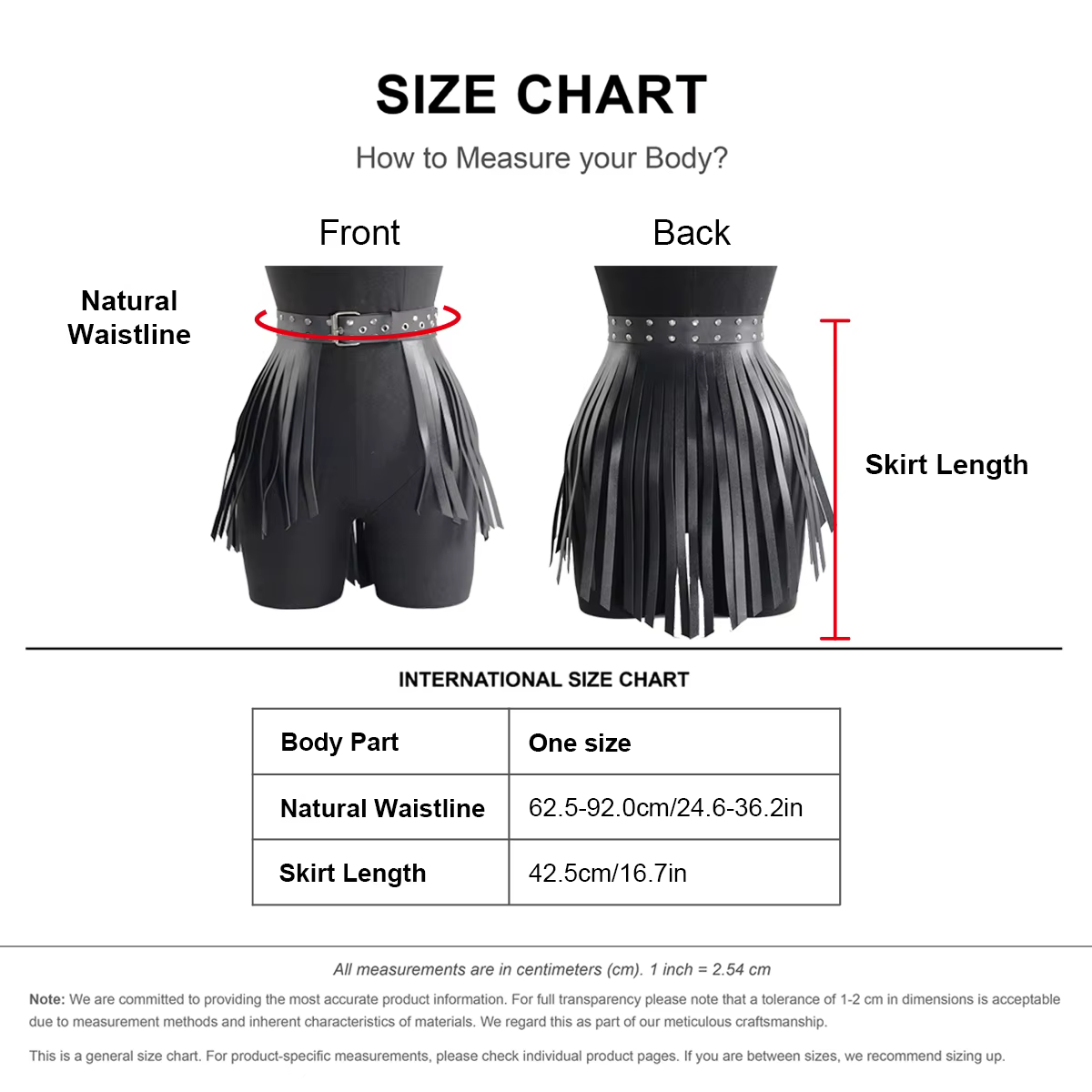 Ceinture en cuir à franges pour femmes