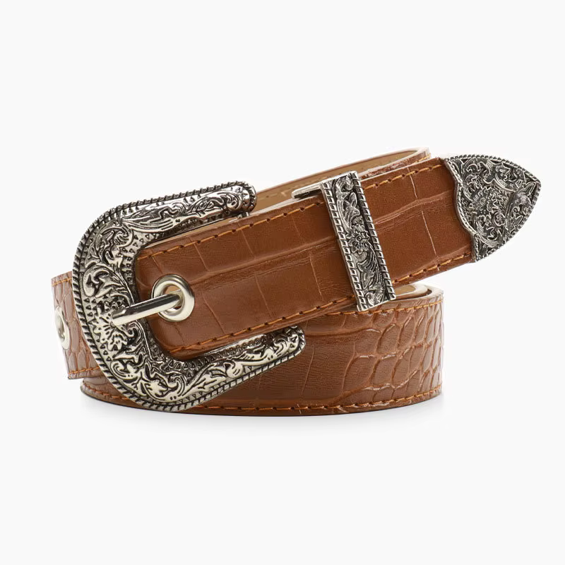 Ceinture gothique rétro noire pour femmes