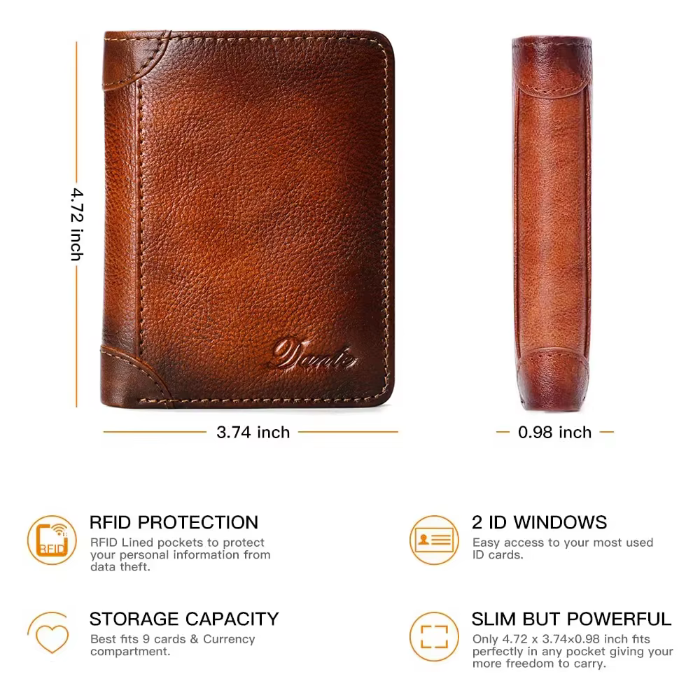 Portefeuille en cuir pour homme Dante
