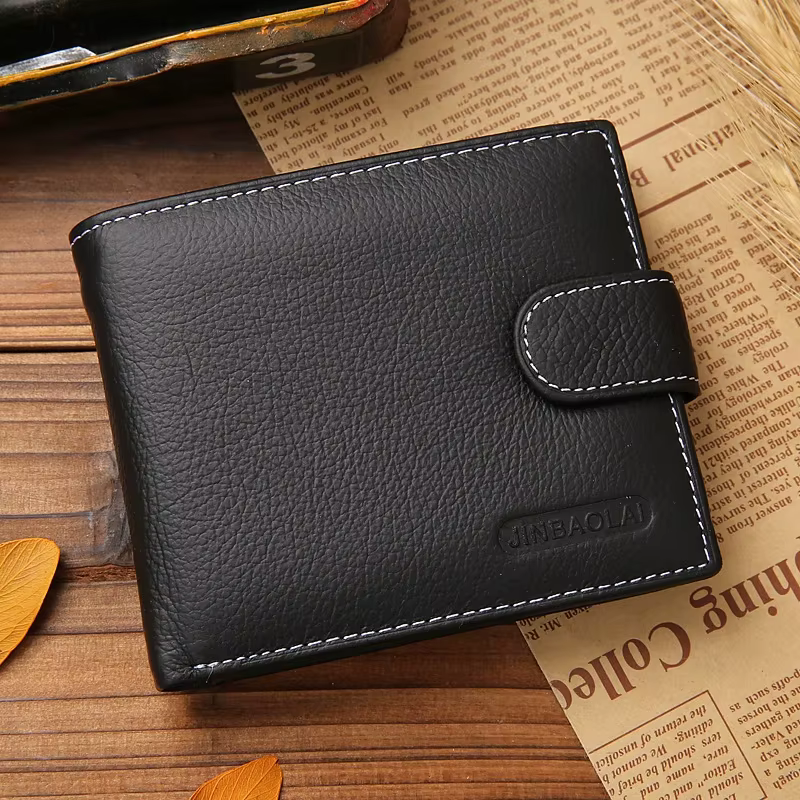 Portefeuille pour hommes en cuir véritable