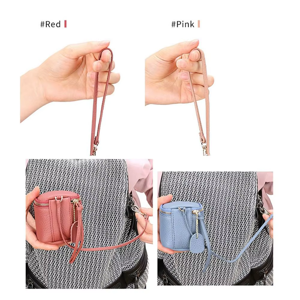 Petite trousse de toilette en cuir PU