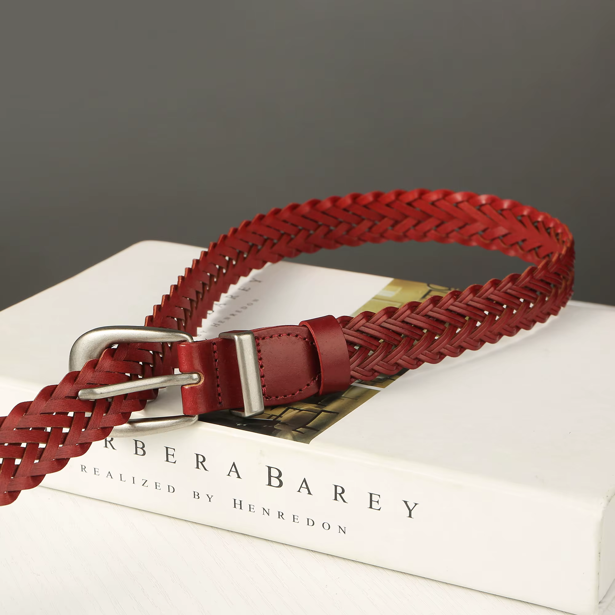 Ceinture tressée vintage pour femme