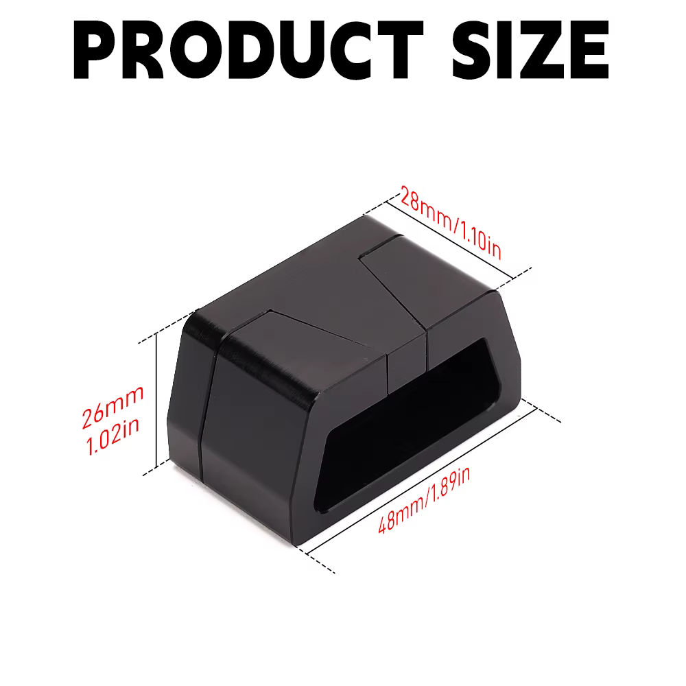 Verrou antivol de sécurité pour port OBD OBD II – Bloc d'accès au connecteur OBD pour tous les véhicules 1996 et plus récents équipés