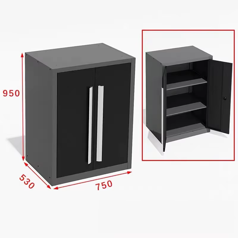 Stockage durable d'outils de mécanicien de garage : armoires à outils en acier de qualité supérieure, combinées de tiroirs et d'armoires à double porte