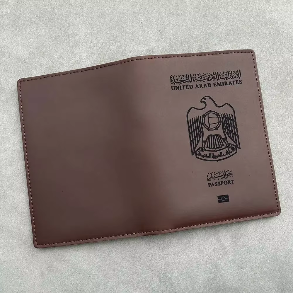 Juste de passeport en cuir véritable