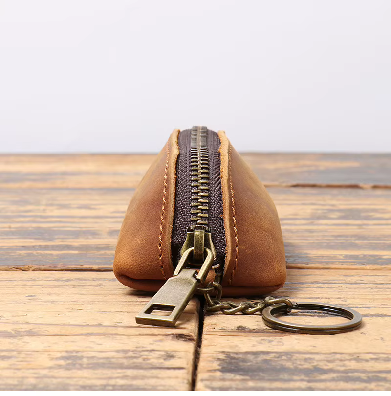 Porte-monnaie vintage avec fermeture éclair