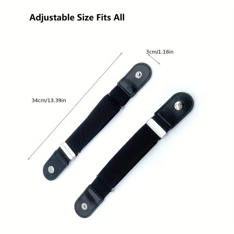 Lot de 2 ceintures élastiques unisexe 2026 – Nouvelle ceinture extensible pour pantalons et jeans