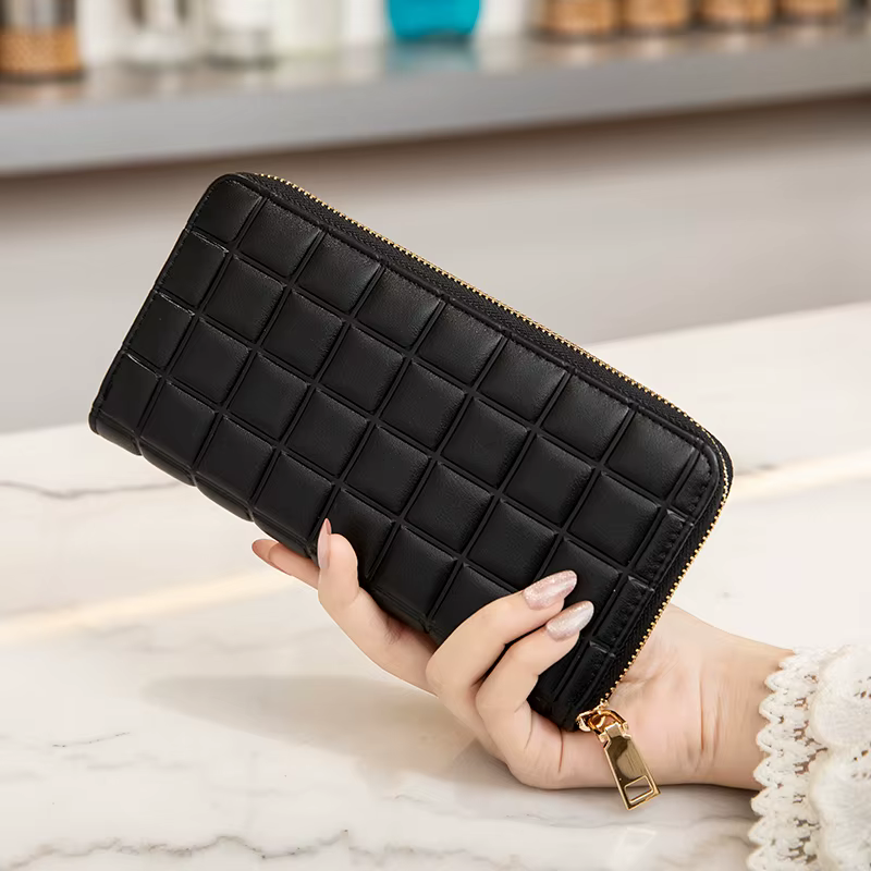 Portefeuille matelassé élégant pour femme