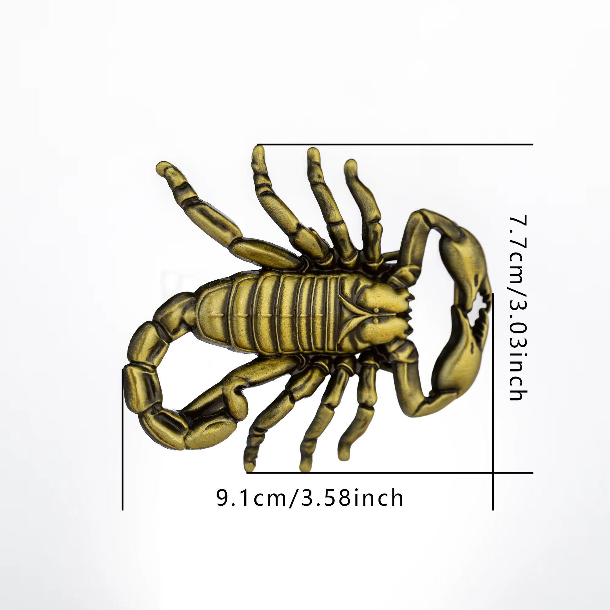 Une boucle de ceinture Scorpion Doré