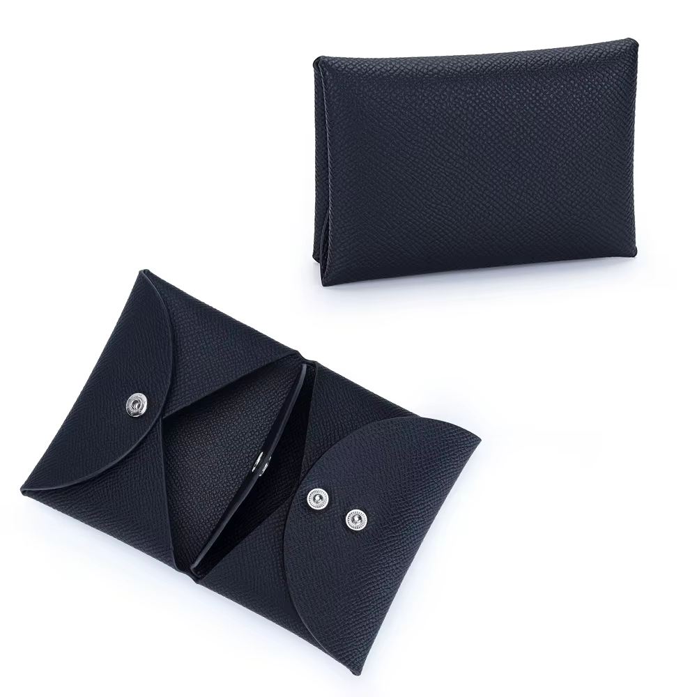 Mini porte-monnaie en cuir véritable