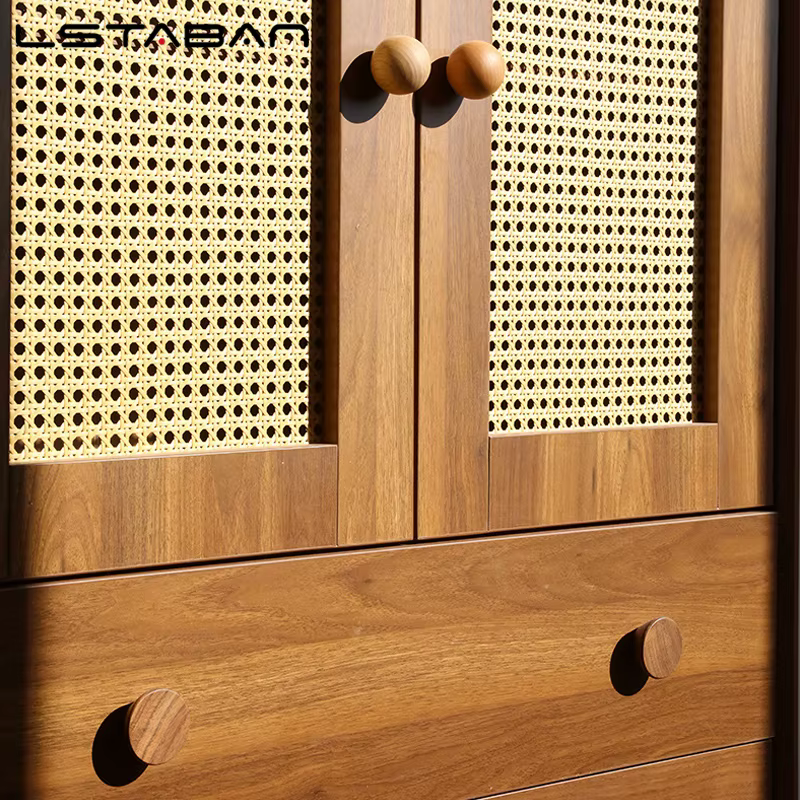 Poignée de porte d'armoire minimaliste en bois de noyer bouton d'armoire de cuisine rond à trou unique en hêtre poignées de tiroir de meuble de garde-robe