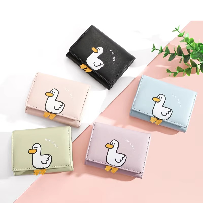 Portefeuille en cuir PU pour femmes