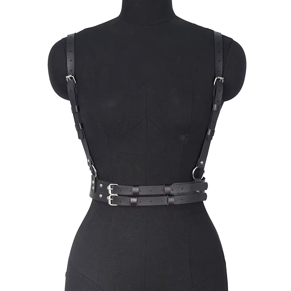 Punk Taille Harnais Corset en cuir SFP pour femme