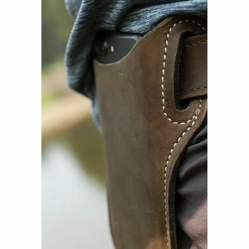 Étui pour téléphone portable pour hommes accroché avec poches ceinture portefeuille