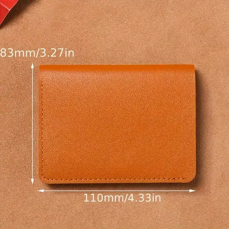 Petit portefeuille en cuir artificiel pour homme