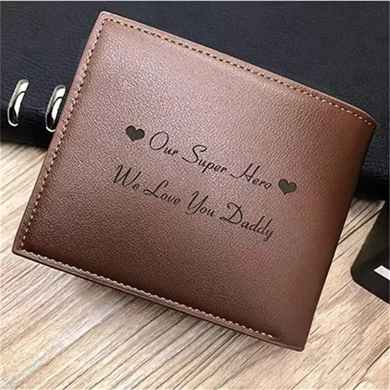 Portefeuille pour homme gravé personnalisé