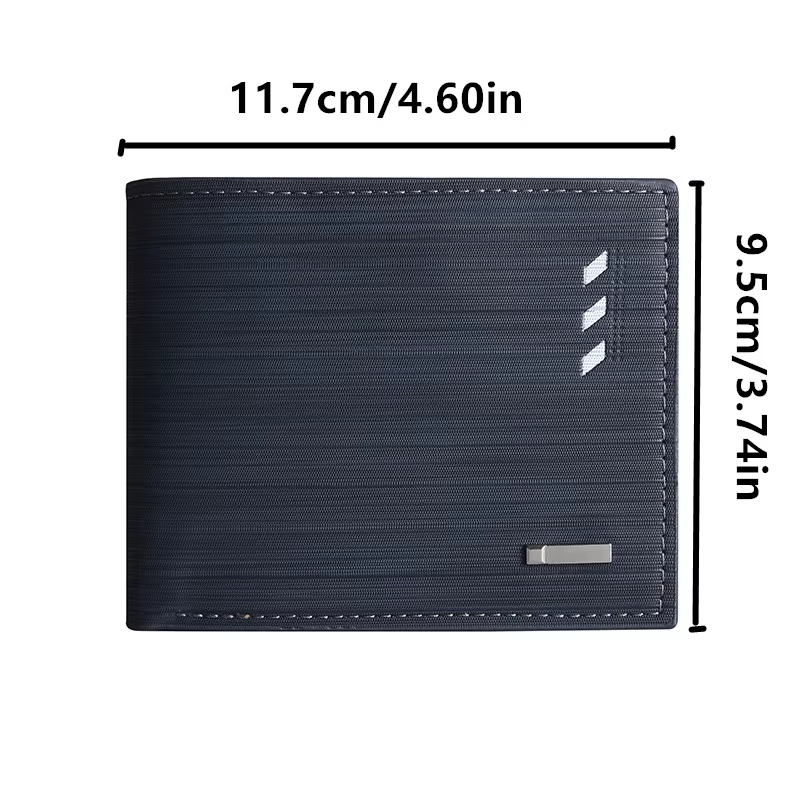 Portefeuille court pour hommes en matériau PU