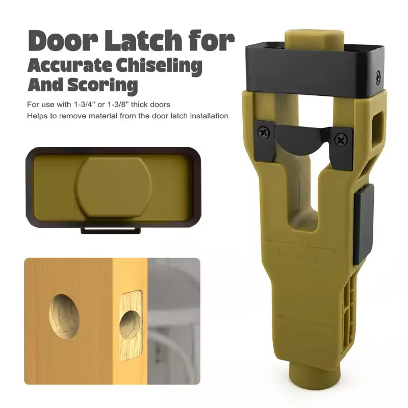 Kit d'installation d'outils pour mortaises de serrures de porte - Indispensable pour retirer et installer les serrures de porte avec facilité