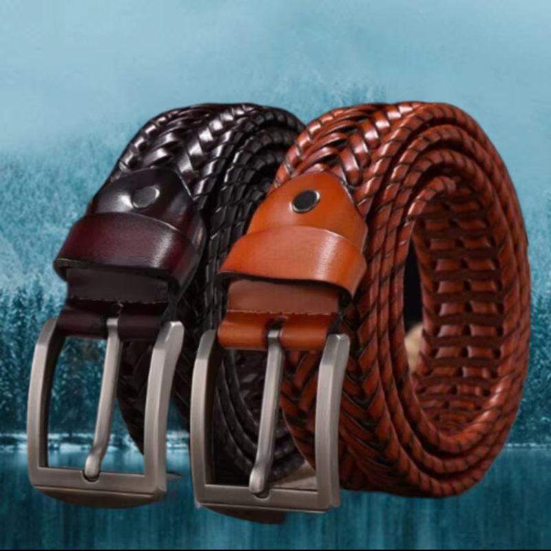 Nouvelle ceinture tressée pour hommes