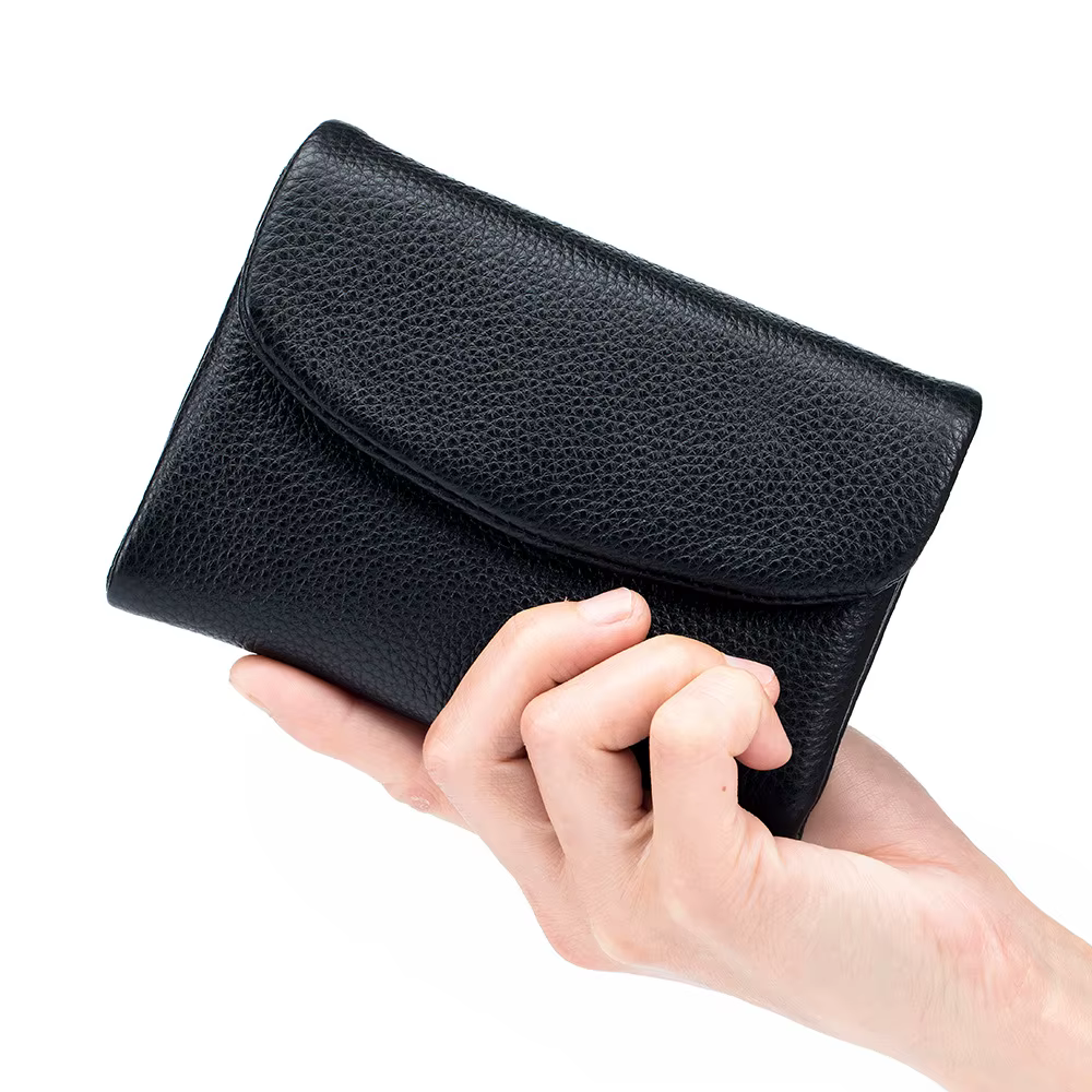 Porte-monnaie en cuir de vache véritable