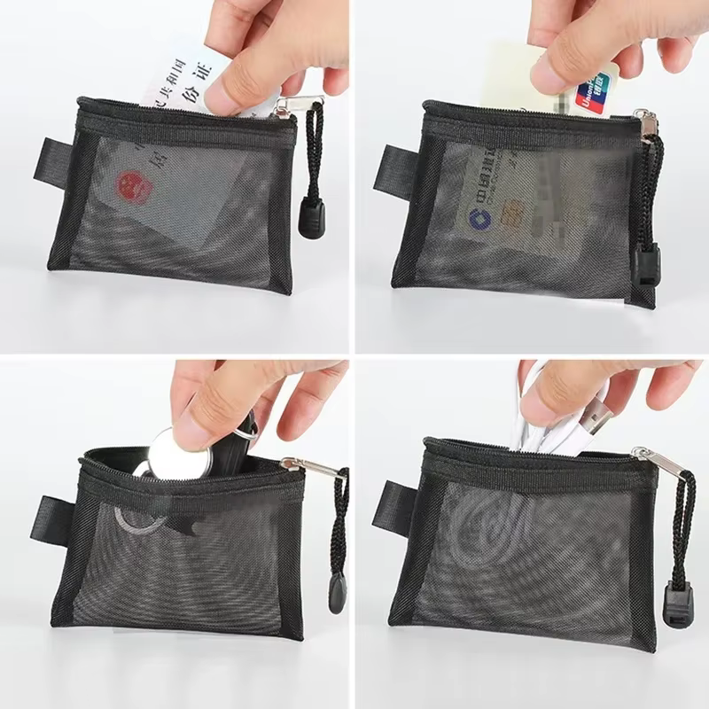 Porte-monnaie en maille pour femmes