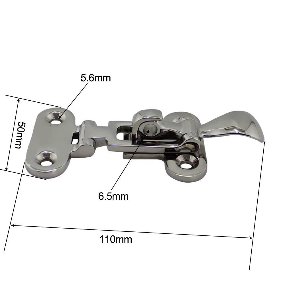 Loquet de verrouillage pour porte de bateau marin, loquet avec cadenas, accessoire de Yacht de bateau, loquet de porte en acier inoxydable, trappe, 1 pièce, serrure de bateau