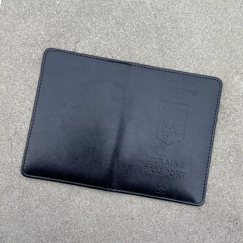 Porte-passeport en cuir PU pour hommes