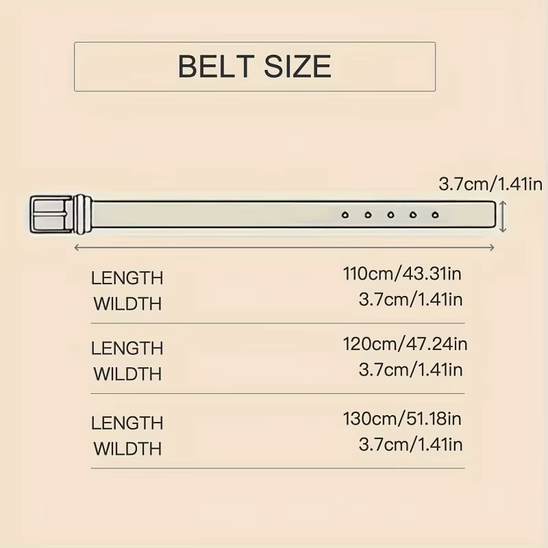 Ceinture pour homme, style décontracté