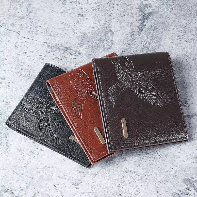 2025 créativité aigle modèle portefeuille hommes doux Pu