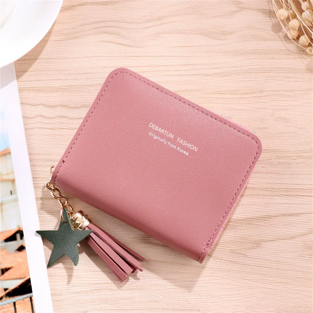 Porte-monnaie en cuir PU pour femmes