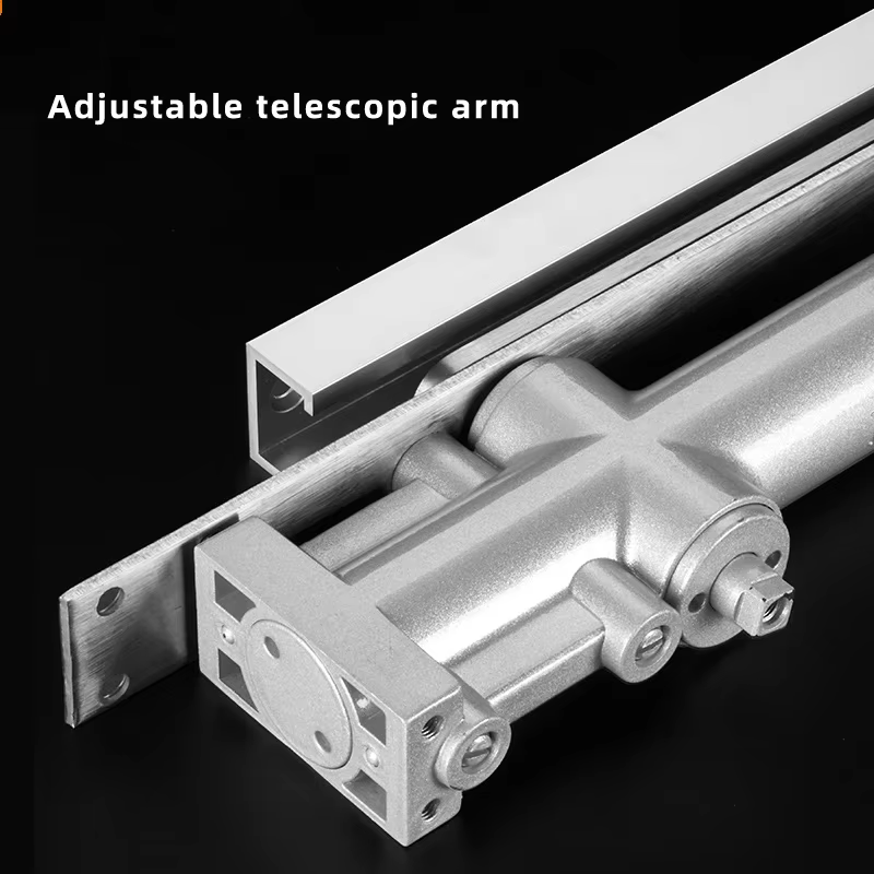 1 ensemble de ferme-portes automatiques invisibles et cachés, système de sécurité à amortisseur hydraulique, ferme-portes réglable adapté aux poids de 40 à 65 kg