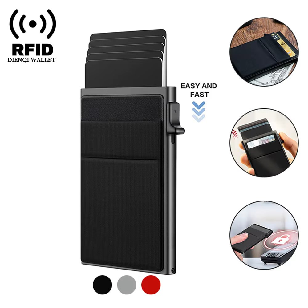 Carteras Choice-Porte-cartes de crédit Rfid pour hommes